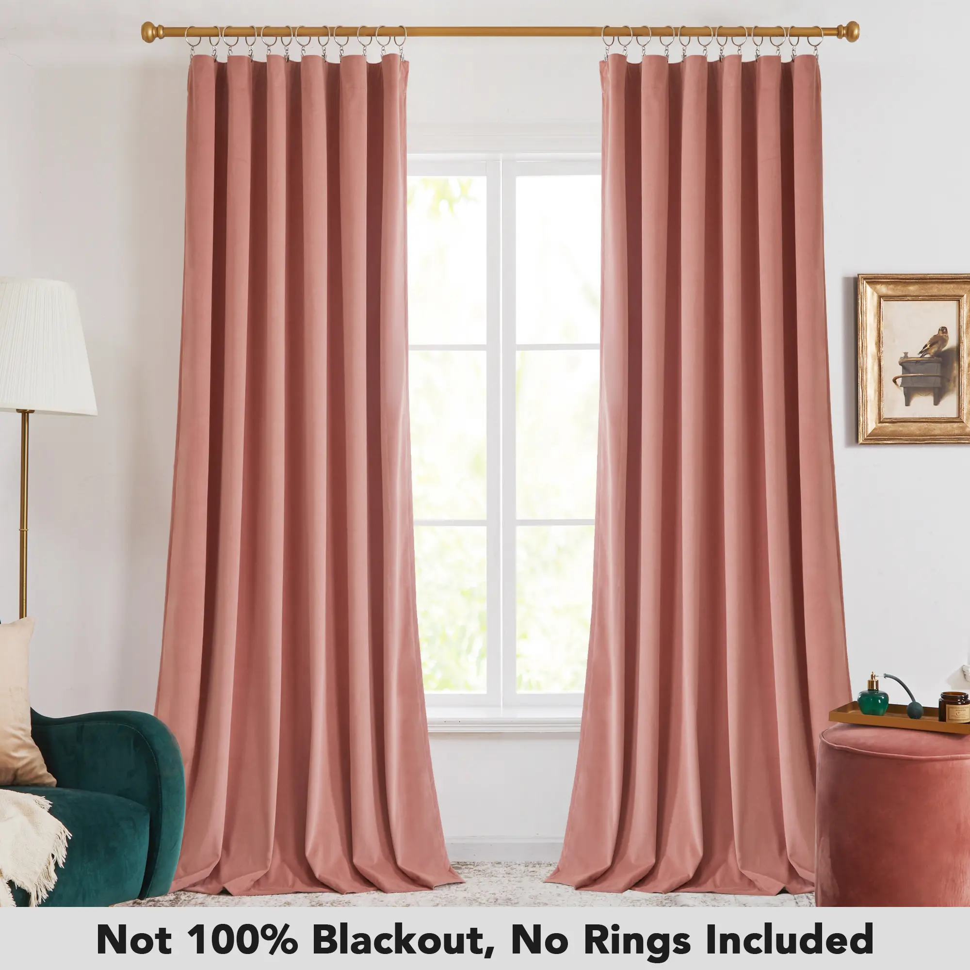 Coral Pink-Clip Rings