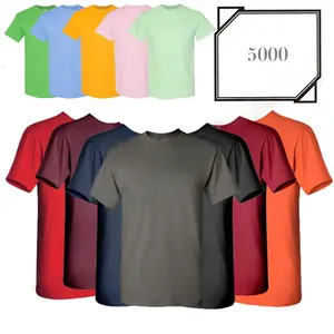 Gildan Men's Heavy Cotton Plain Crew Neck Short Sleeves T-Shirt 5000