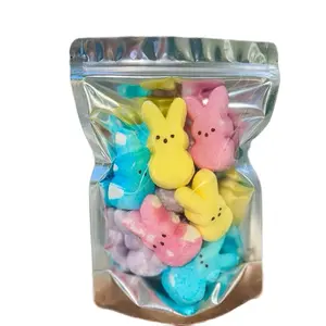 Bunny Crunch Freeze Dried Peeps Marshmallow- Surfside Freeze-Dried, Crunchy Colorful sweet Snack with Intense Flavor and Melt-In-Mouth Texture -Easter Basket Candy Gift