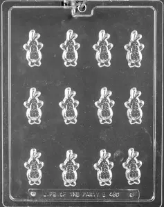 Easter Bunny Decos Chocolate Mold 12 Cavity