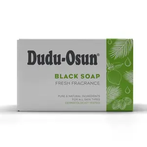 Dudu-Osun African Black Soap Fresh Fragrance Santeria Spiritual Cleaning Pure Natural Ingredients Dermatologist Tested