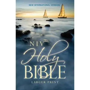 USED-Larger Print Bible-NIV by Zondervan (Paperback)