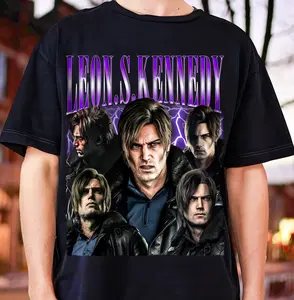 Leon S. Kennedy Resident Evil Requiem Graphic T-Shirt � Survival Horror Gamer Tee