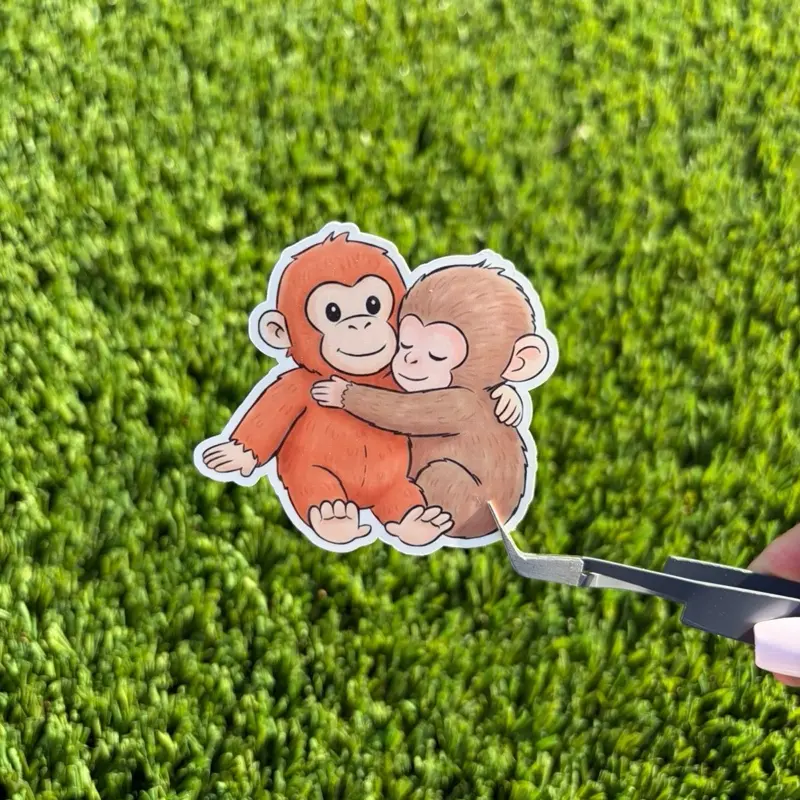 Punch sticker