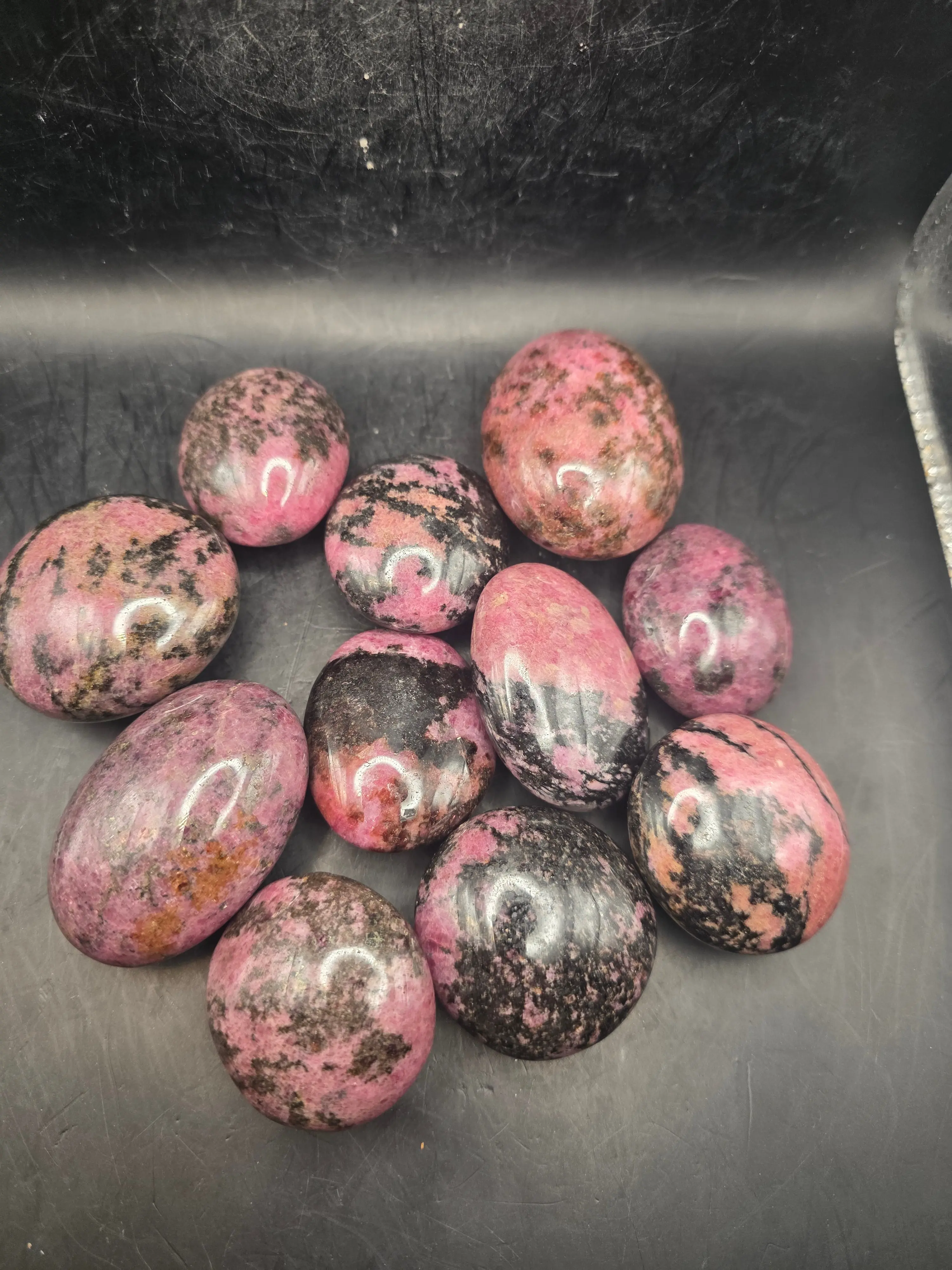 Rhodonite palm stone! 1.6 too 2.2 inches!