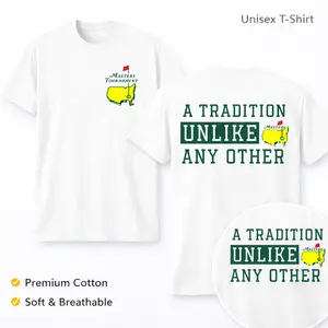 Masters Tournament Augusta Golf T-Shirt, A Tradition Unlike Any Other Graphic Tee Unisex Premium Cotton Shirt Soft Breathable Casual Golf Fan Gift Classic Sport Streetwear Apparel