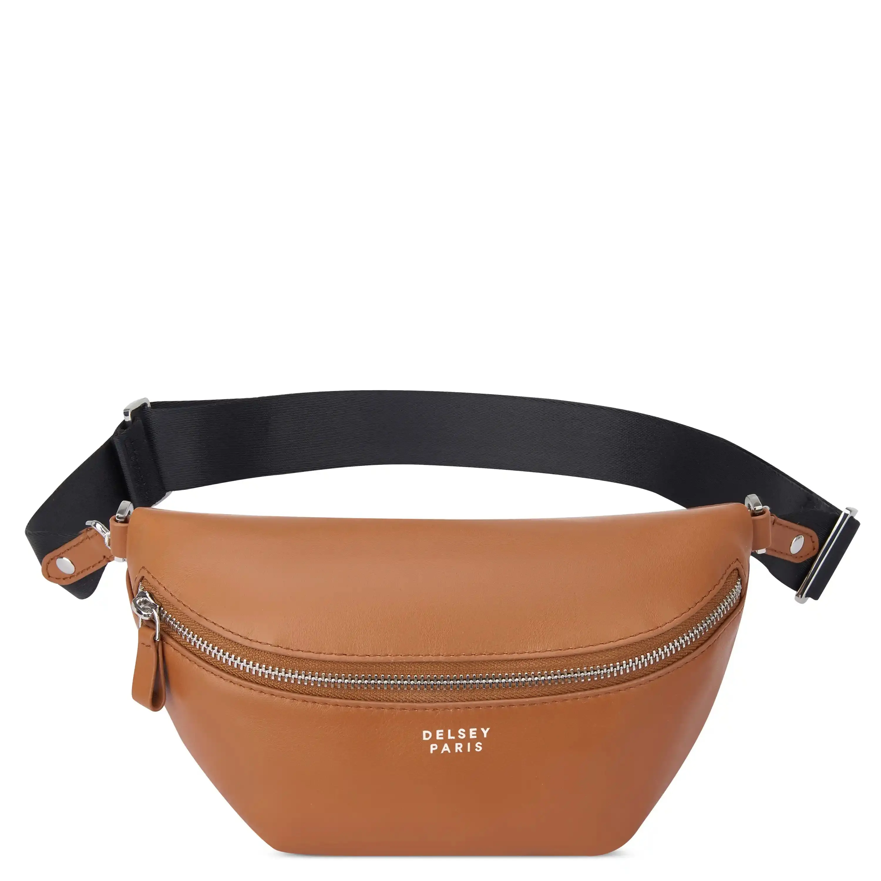 DELSEY Paris Women's Genuine Leather Waist Pack Belt Bag, Chic Everyday Bag with Adjustable Strap & Multiple Zipper Pockets, DEHP-Free, Waist Packs, Zipper Fanny Pack