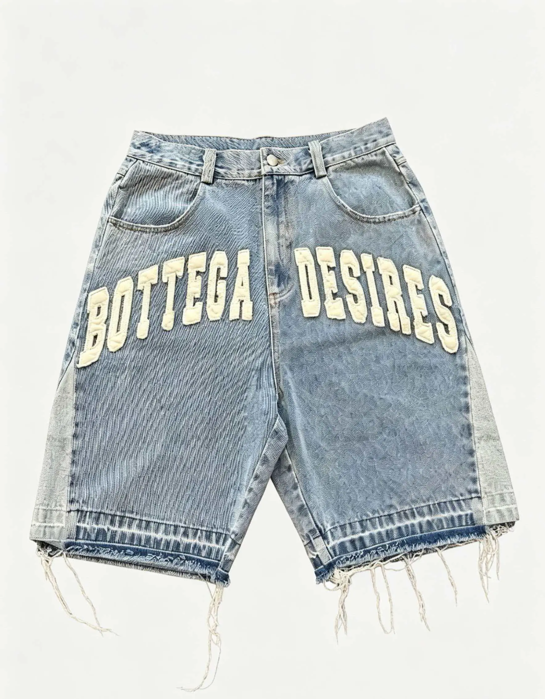 [Summer Style] Men's Blue Cropped Shorts - Zipper Detail, Breathable Fabric, Pockets for Carry, Street Retro-Modern Vibe, Ideal for Casual Daily Looks or Vacation Getaways, Street Retro Vibe, Above The Knee, Aesthetic