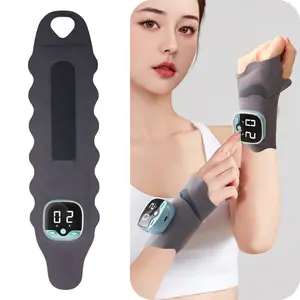 Hand Massager with Heat for Hands and Wrists, 5 Modes 9 Levels with Heating Hand Massager for Arthritis Carpal Tunnel Relief - Portable Vibration Heat Therapy, Cordless Rechargeable Wrist Massage Wrap for Hand Pain Relaxation, Gift for Women Men