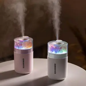 New Colorful LED USB Humidifier & Aroma Diffuser, USB Powered Humidifier, Compact Portable Design for Bedroom Car Home Dorm, Beauty Moisturizing Device, USB Humidifier Machine