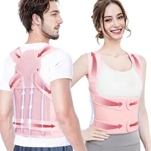Posture Corrector, Open Shoulder Strap Back Corrector Strap, Adjustable Back Brace, Sitting Posture Corrector for Men and Women, Sports & Outdoor Accessories