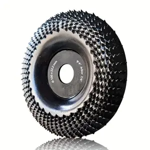 1pc 4 Inch Wood Grinder Wheel Disc, Wood Shaping Wheel with Abrasive Carving for Woodworking Sanding and Angle Grinders, Tool Accessories