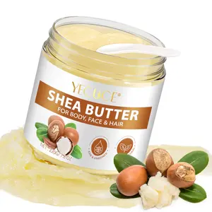 Yecuce Solid Shea Butter Moisturizing Cream, Gentle Hydrating Moisturizer, Body Care, Deep Hydration, Moisture, Rich in Vitamins, Suitable for Daily Care, Soothes Dry Skin, 100g Single Pack