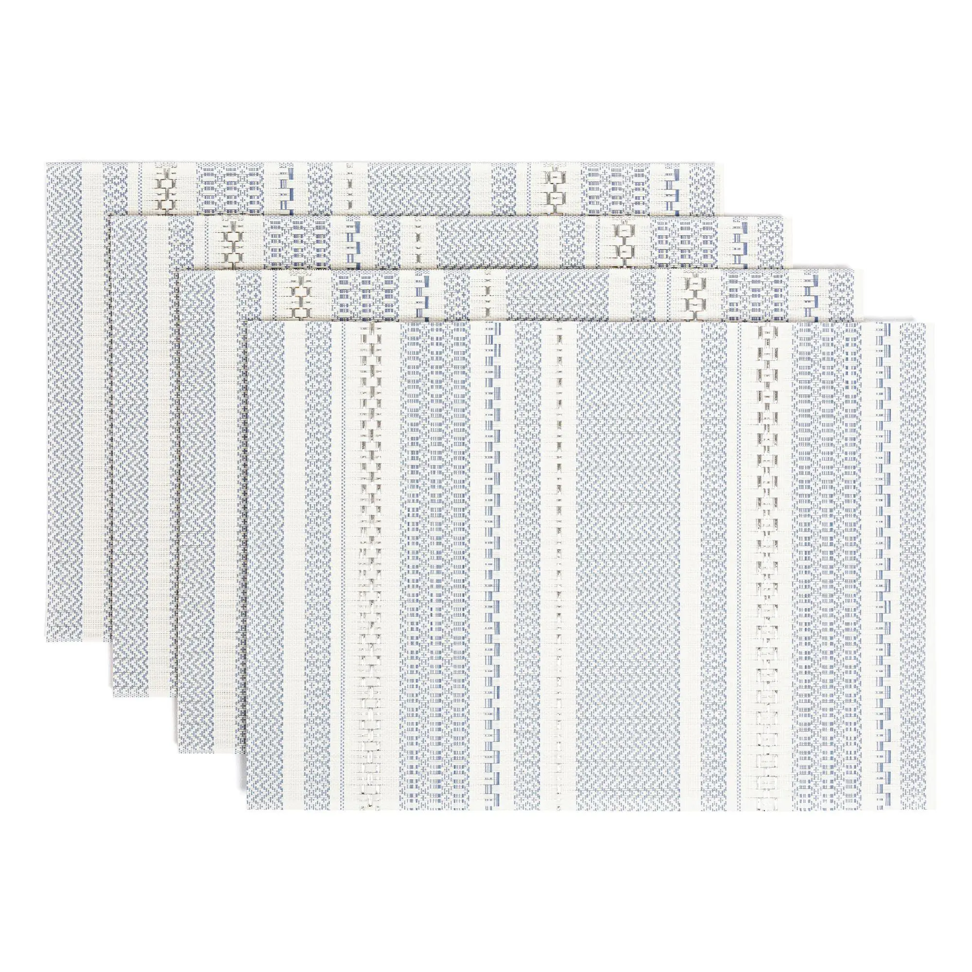 over&back Set of 4 Reversible Woven Placemats -Indoor/Outdoor over&back Set of 4 Reversible Woven Placemats -Indoor/Outdoor