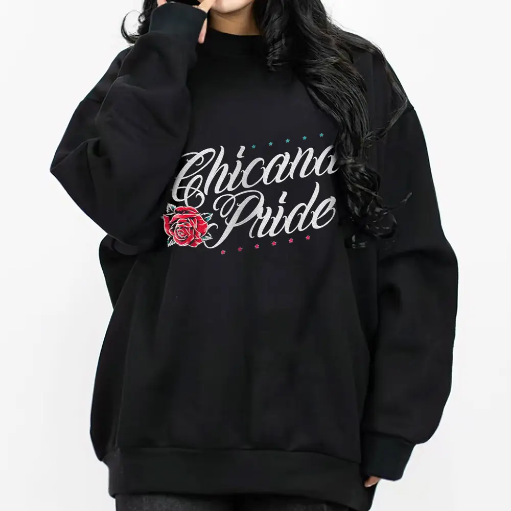 Chicano Brown Pride Chicana Pride Clothes Hoodie Unisex Loose Fit 100% Cotton Menswear Casual Streetwear True to Size Medium-heavy Fabric  0401