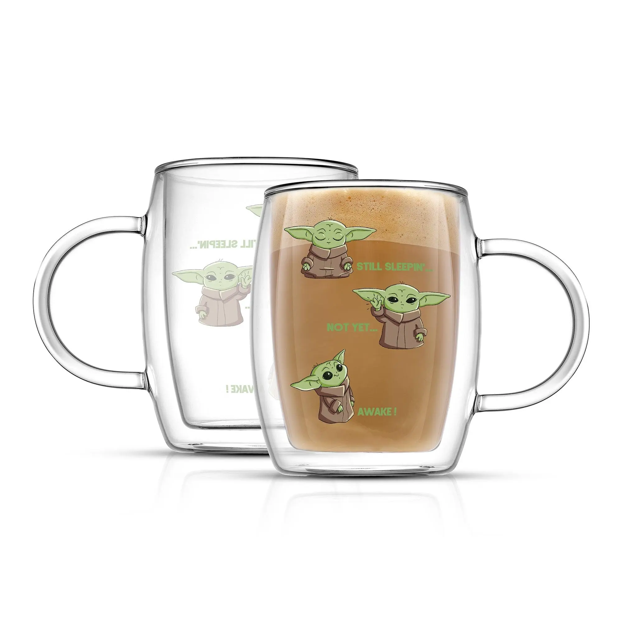 Star Wars The Mandalorian Awake Double Wall Mugs, Set of 2