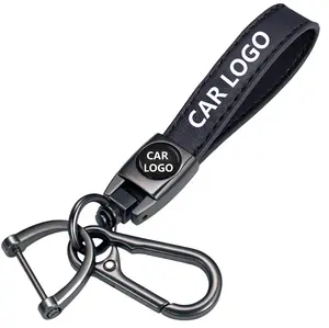 for Nissan Leather Keychain – Premium Key Fob Holder for Altima, Maxima, Sentra, Rogue, Murano, Pathfinder, Frontier, Titan & All Nissan Models | 360° Rotating Screw-Free Metal Car Key Strap | Heavy-Duty Genuine Leather Keychain Gift for Men & Women
