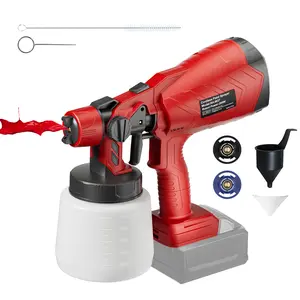 Cordless Paint Sprayer for Milwaukee 18V Battery, Handheld Electric Spray Gun with 3 Patterns, Brushless Motor and Copper Nozzles, for House Painting Furniture Cabinets Fence Wall