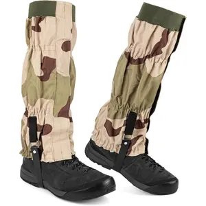 Adjustable Waterproof Leg Gaiters, Snake Bite Resistant Gear for Snow, Winter Hiking & Trekking