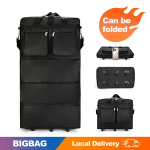 Travel essentials 100L hospital bag for mom Large-capacity plegable waterproof bag with ruedas,  Traveling Bag pack more items. portable storage plegable stylish multifunctional Expandable outdoor bag for lightweight space wet equipo luggage bolso garment