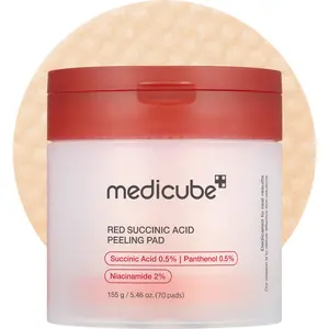 [medicube] Red Succinic Acid Panthenol Pads |  Niacinamide + Salicylic Acid Skincare