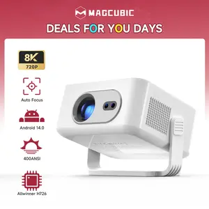 [US warehouse] Magcubic HY300MAX Auto Focus Projector 8K Decoding HD 400ANSI Android 14 Allwinner H726 with Dual WiFi6 BT5.4 Auto Keystone HDR/HDR10+/HLG Built-in Speaker Portable Mini Home Cinema Movie Outdoor #SummerWins #DealsForYouDays