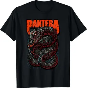 Pantera Venomous Official T-Shirt - Classic Fit, Short Sleeve, Adult, Black