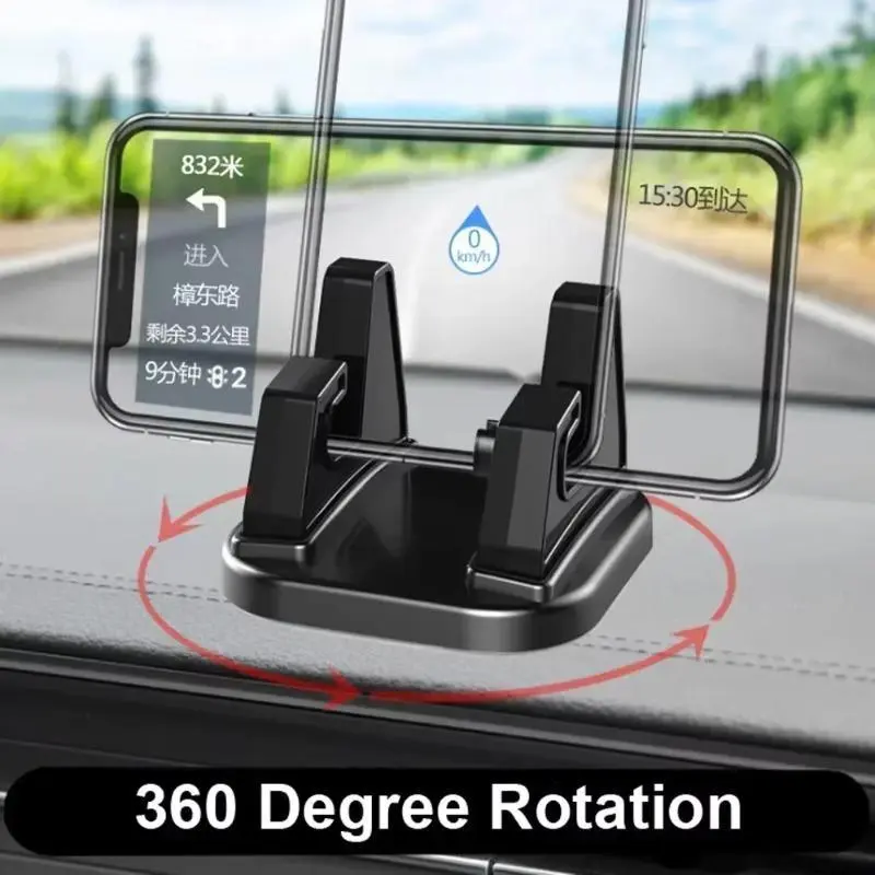 1 piece 360 Degree Rotate Car Cell Phone Holder Dashboard Sticking Universal Stand Mount Bracket For Mobile Phone Car cellphone mount Rotating Car Mount Car accessories