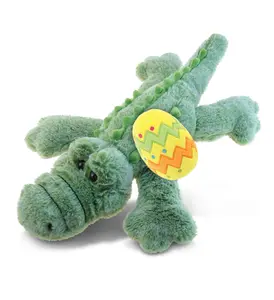 DOLLIBU Large Alligator Plush Easter Egg Stuffed Toy, Super-Soft Polyester Material, Spring Theme Decoration