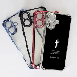 1PC Philippians 4:13 Cross 4-Corner Airbag Phone Cases for Apple iPhone 17 Pro Max 16 15 14 13 12 11 Pro Plus Air |   Military Shockproof Protection | Unisex | Suitable as a Holiday Gift.