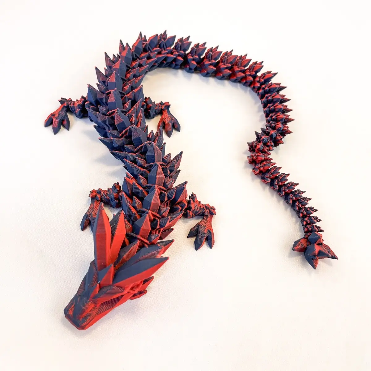 Red/Blue Color-Shifting Crystal Dragon Flexi Figurine