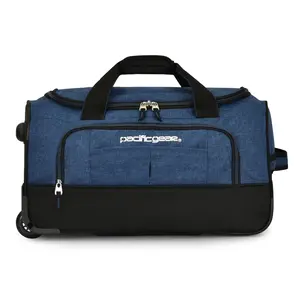 212 MAIN Pacific Gear PG03071N 21 in. Polyester Keystone Rolling Duffle Bag, Quick Access U-Zipper Top