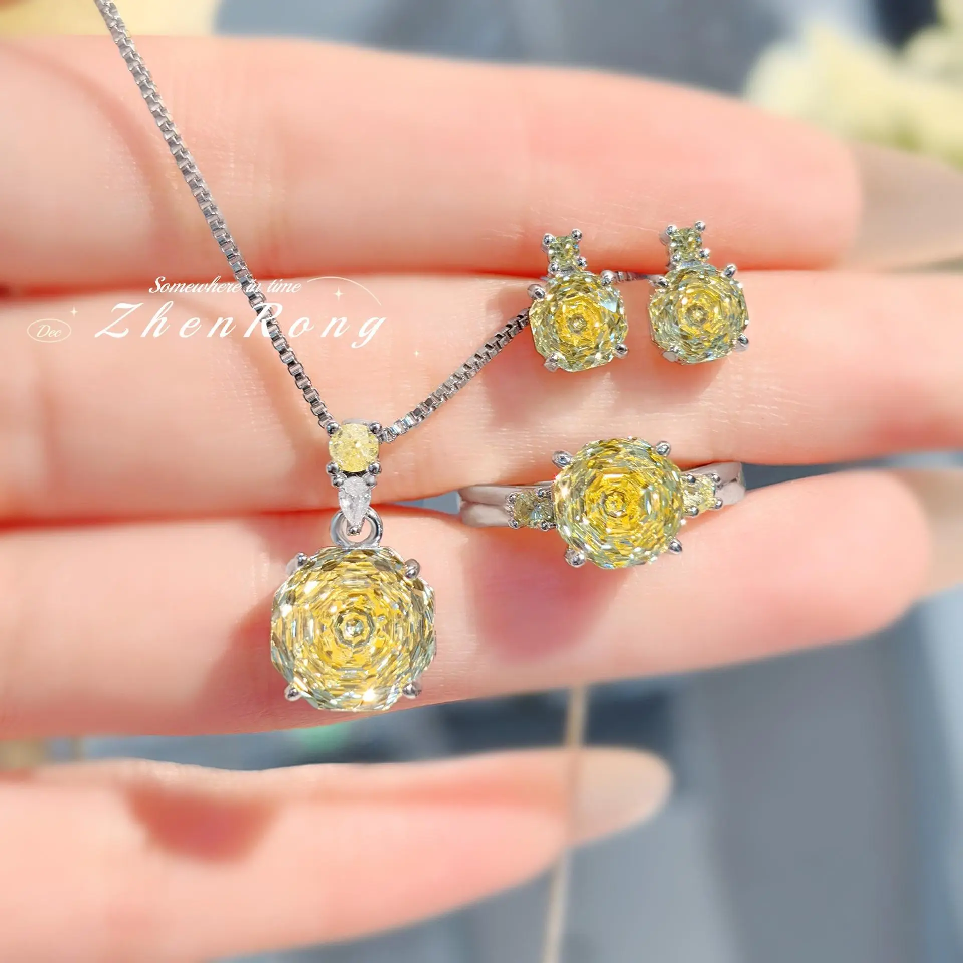 β¨ Octagonal Millennial Rose Cut CZ Set | Pendant Necklace + Stud Earrings + Ring π | Same Chic Design | Available Separately π β Trendy Gift for Her β¨ Octagonal Millennial Rose Cut CZ Set | Pendant Necklace + Stud Earrings + Ring π | Same Chic Design | Available Separately π β Trendy Gift for Her