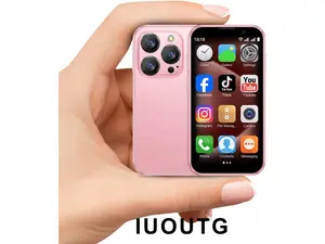 Mini phone Unlocked Mini Smartphone for kids 3.0" HD Touch Screen  Smallest Cell Phone Quad Core Dual Sim Card Face ID Android Compact Small Mobile Phones for Student Pocket 2GB+16GB  Blue