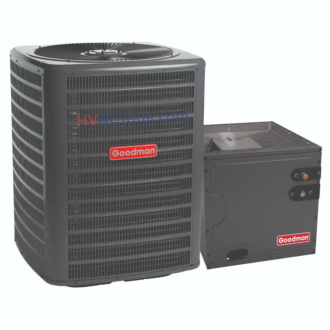 Goodman 2 Ton 13.4 SEER2 R32 Air Conditioner & 17.5" Vertical Cased Coil