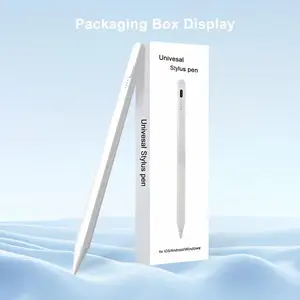 Universal Touch Pen for Android iOS Windows, Capacitive Screen Touch Function, Compatible with iPad Apple Pencil Huawei Xiaomi Tablets, Touchscreen Pen, Capacitive Stylus Pen, USB Rechargeable Stylus