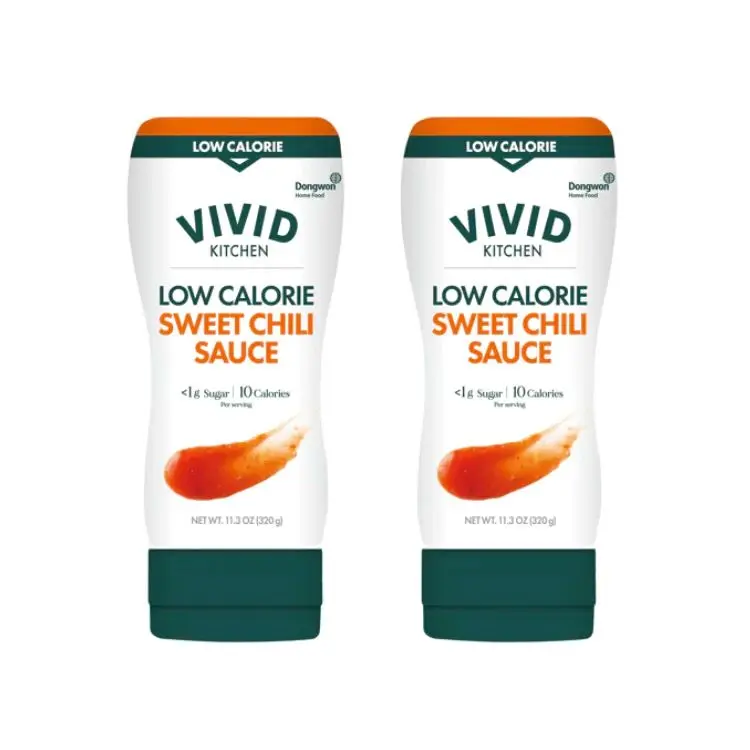 [Dongwon] Vivid Kitchen Low-Calorie Sweet Chili Sauce 320g * 2PC - Delicious Dip for Snacks and Appetizers