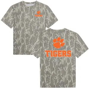 Mossy Oak Clemson Tigers 3D Camo Shirt - Men's, Women's Hunting T-Shirt for Outdoor Activities