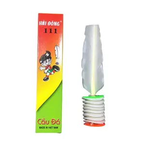 Jianzi Shuttlecock Kick Da CAU Colorful Vietnamese Jianzi Shuttlecock Feather Foot for Improved Leg Muscle Strength and Body Flexibility