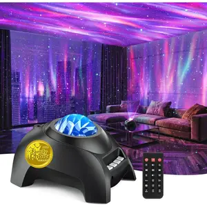 Northern Galaxy Light  Projector,  Projector with 33 Light Effects, Starry Nebula LED Lamp for Bedroom with Remote Control, White Noise, /Adults Room Decor,  Speaker for Parties