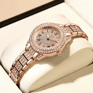 Round dial ladies' watch,compact and elegant, with 30m water resistance and night glow feature. A perfect gift choice for her.