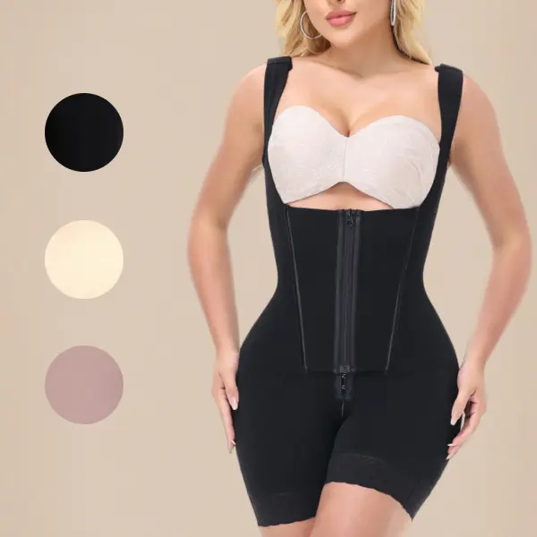ChicCurve Women's New BBL Shapewear Extreme Waist Belt Firm Control Bodysuit Tummy Control Butt Lifting Womenswear Open Crotch