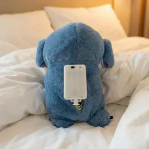 New Soothing Music Doll Breathing Toy Companion Sleep Aid Baby Children Plush Electronic Pet Teddy Bear with Realistic Breathing Action & Lighted Music Infant Sensory Gift