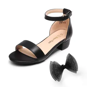 Girls Low Heel Dress Sandals