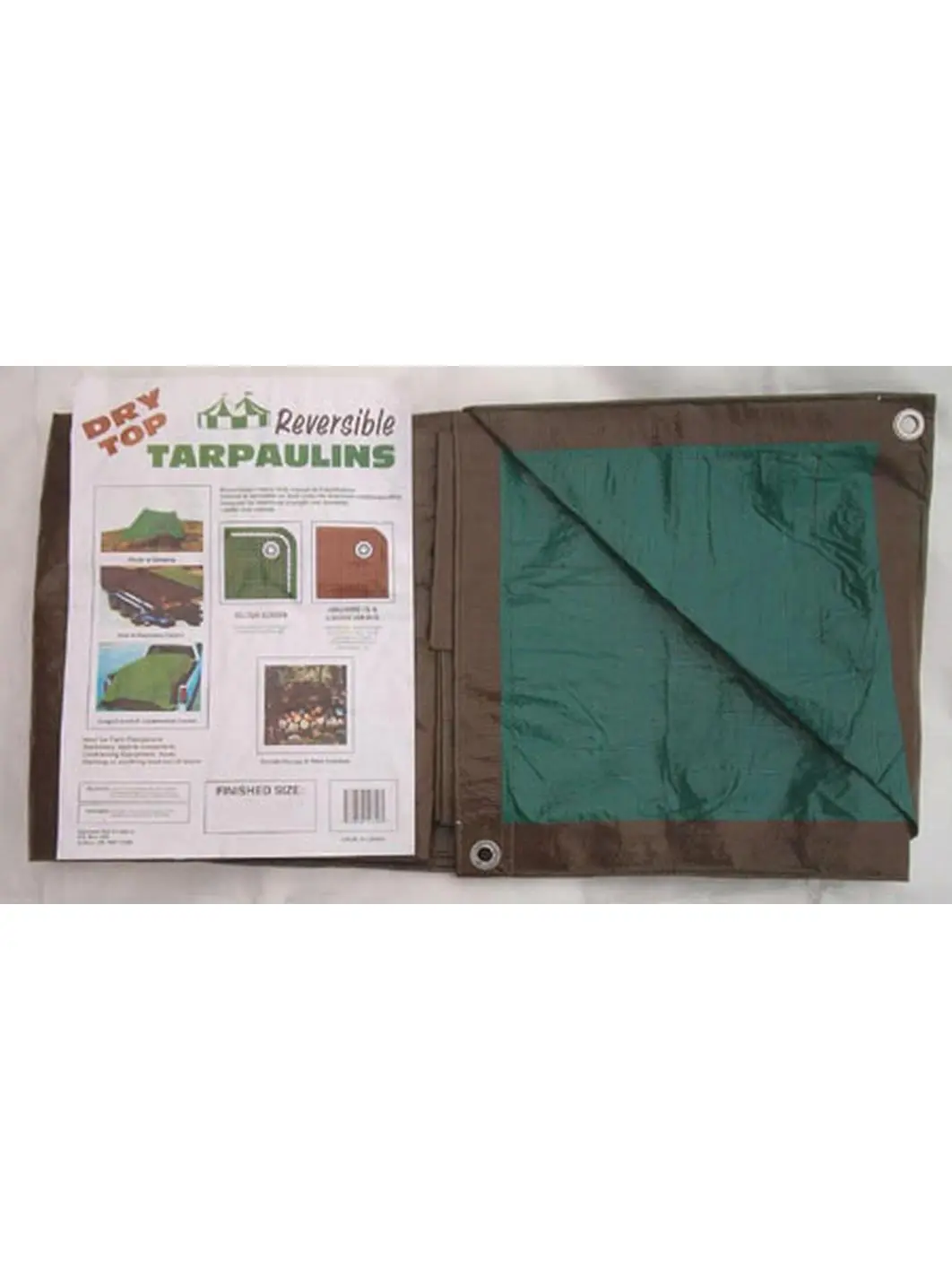Foremost Tarp 20 X 30 Brown & Green Dry Top Reversible Polyethylene Tarp 1203