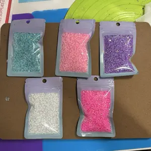 Acrylic Rhinestones in Various Colors - Assorted Shades Including Blue, Pink, Purple, White & More - Ideal for Crafting and Decoration
