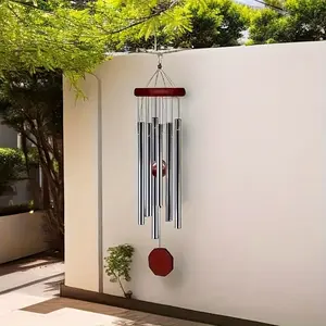 Bronze wind chimes, courtyard balconies, gardens, outdoor wind chimes, solid wood metal multi tube wind chimes, rust proof wind chimes - crisp sound quality, meditative beauty