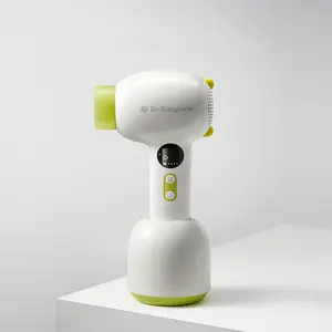 Bc Babycare Gentle Cordless Hair Dryer for Babies and Kids, Quiet Portable Mini Dryer with Low Heat/Speed, 4 Modes for Hair, Diapers, and Body (Green)