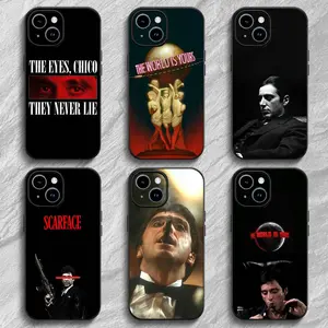 Unique Artistic Design 1983 Film S-Scarface Phone Case for IPhone 17 16 15 14 13 12 11 Pro Max Plus Air TPU Soft To Skin-friendly Case  Retro Stylish Holiday Gift