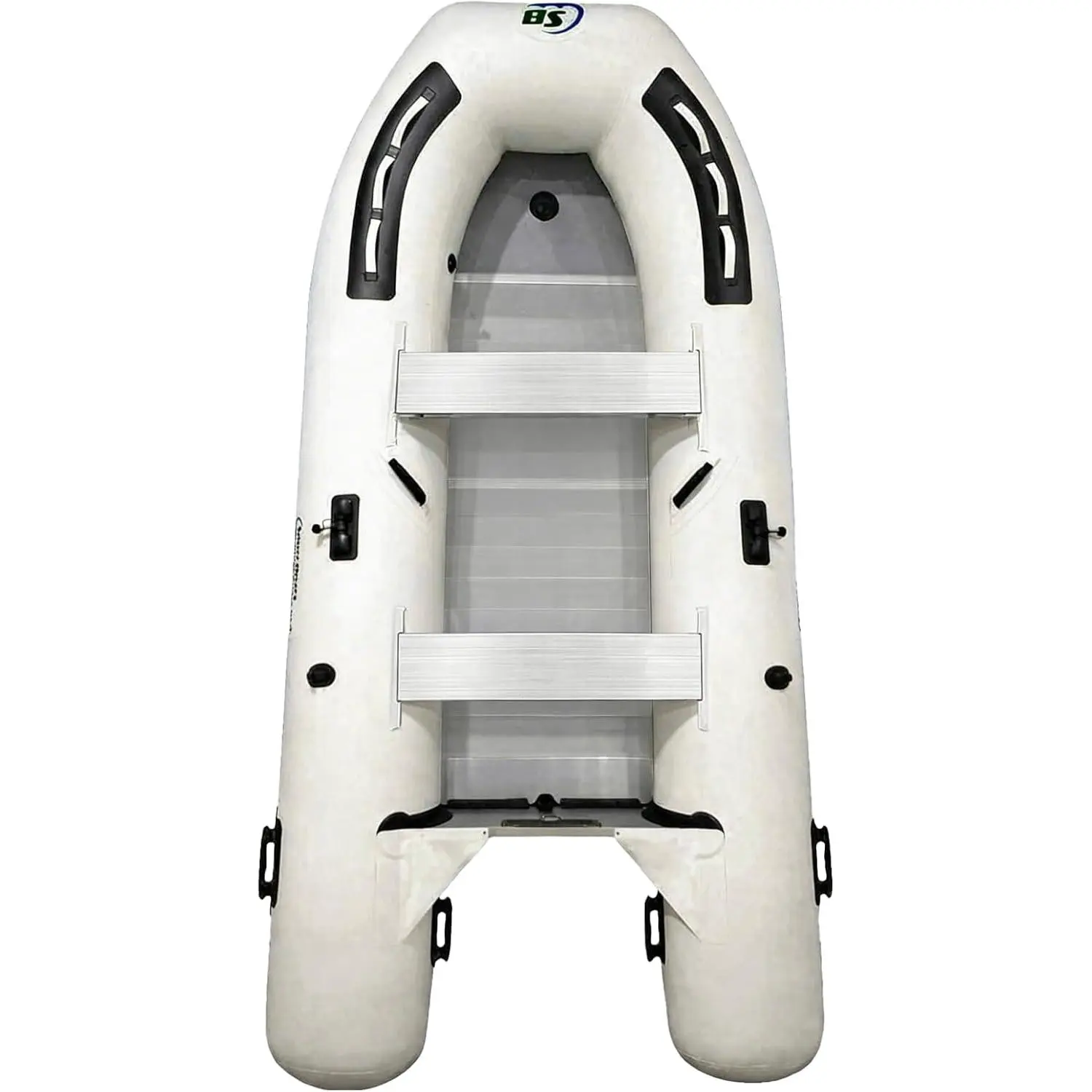 Whale 10.8' Inflatable Dinghy | Aluminum Floor Dinghy with Durable Heat-Welded PVC | 5 Person Inflatable Dinghy | 15HP Motor Ready | Rigid aluminum hard floor | 5-person inflatable dinghy | 1,268 lb max load | 15HP | yacht tender